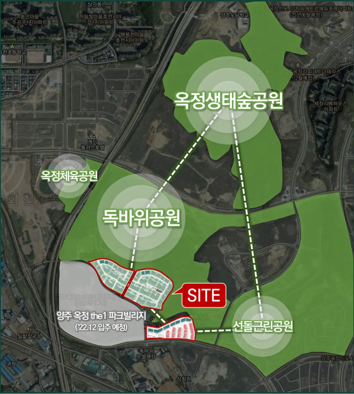 단지 앞 공원위치지도